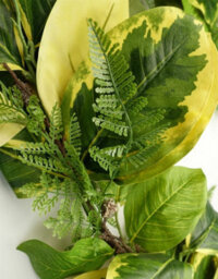 Leaf 180Cm Artificial Garland Trailing Hanging Golden Ficus Plant - thumbnail 4