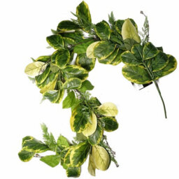 Leaf 180Cm Artificial Garland Trailing Hanging Golden Ficus Plant Realistic