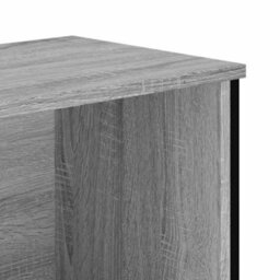 Berkfield Bookcase Grey Sonoma 50X31X137.5 Cm Engineered Wood - thumbnail 7
