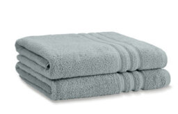 Catherine Lansfield Zero Twist Cotton Bath Sheet Pair Sage Green - thumbnail 5
