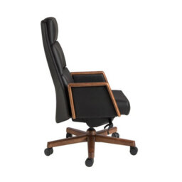 Angel Cerda Black Leatherette  Swivel Office Chair - thumbnail 7