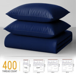 Pamposh 400 Thread Count Egyptian Cotton King Size Duvet Cover Set Premium Cotton Luxury Bedding Set With Zipper Closure - thumbnail 6