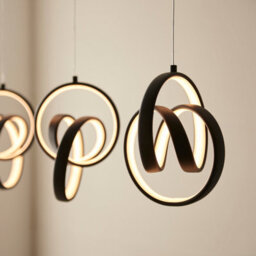 Luminosa Lighting Luminosa Cosma Modern Designer Integrated Led 5 Light Bar Pendant Textured Black Finish - thumbnail 6