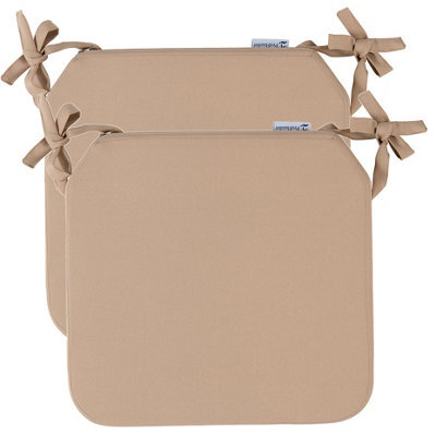 ProHeeder Outdoor Indoor Seat Cushion Pads Water Resistant - 40X40X5Cm - Beige 2 Pack - image 1