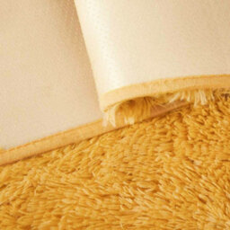 Ameha Ochre Shaggy Area Rugs 120X120Cm Anti-Slip Rounded Soft Thick Pile Fluffy Shaggy Rug For Kids Room & Bedrooms - thumbnail 7