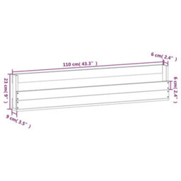 Vidaxl Wall-Mounted Shoe Racks 2 Pcs White 110X9X23 Cm Solid Wood Pine - thumbnail 9