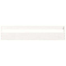 Vidaxl Wall-Mounted Shoe Racks 2 Pcs White 110X9X23 Cm Solid Wood Pine - thumbnail 6