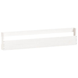 Vidaxl Wall-Mounted Shoe Racks 2 Pcs White 110X9X23 Cm Solid Wood Pine - thumbnail 5