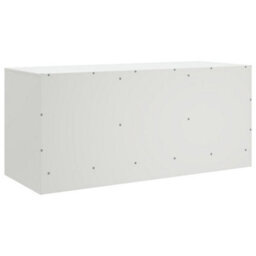 Berkfield Tv Cabinet White 99X39X44 Cm Steel - thumbnail 9