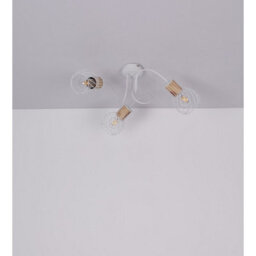 Luminosa Lighting Luminosa Luise Multi Arm Semi Flush Ceiling Lamp White 3X E27 - thumbnail 6