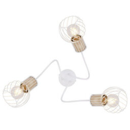 Luminosa Lighting Luminosa Luise Multi Arm Semi Flush Ceiling Lamp White 3X E27 - thumbnail 3