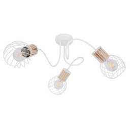 Luminosa Lighting Luminosa Luise Multi Arm Semi Flush Ceiling Lamp White 3X E27 - thumbnail 2