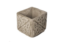 Pair Of Stone Cast Large Celtic Garden Planter Pots - thumbnail 5