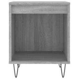 Berkfield Bedside Cabinet Grey Sonoma 40X35X50 Cm Engineered Wood - thumbnail 4