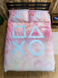 Playstation Marble Double Duvet Cover And Pillowcase Set - thumbnail 1