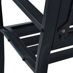 Walplus Garden Bench 125 Cm Black Steel - thumbnail 7