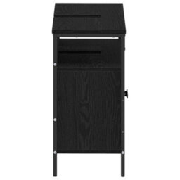 Walplus Bathroom Sink Cabinet Black Oak 80 X 30 X 60 Cm Engineered Wood - thumbnail 7