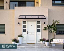 Canopia By Palram Herald 2230 Grey Door Canopy, (H)33Cm (W)223.5Cm (D)13.9Cm - thumbnail 2