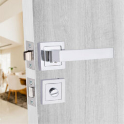 Golden Grace 1 Set Delta Design Bathroom Complete Internal Door Handle Set Polished Chrome Finish - thumbnail 7