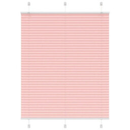 Berkfield Pleated Blind Pink 105X150 Cm Fabric Width 104.4 Cm Polyester - thumbnail 1