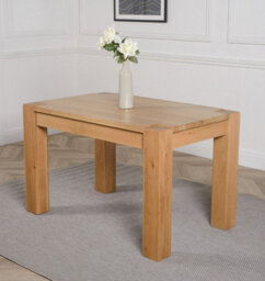 That's Furniture Kuba 125Cm Chunky Small Oak Dining Table - thumbnail 3