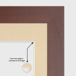 AK Frames 50X20Cm Rose Wood Modern Multi Photo Frame With Ivory Mount - Holds 4 Apertures (4X) 6X4 Photos - thumbnail 7