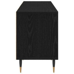Berkfield Tv Cabinet Black Oak 150X30X44,5 Cm Engineered Wood - thumbnail 8