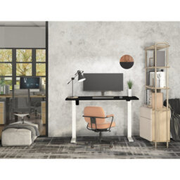 Dellonda Single Motor Height Adjustable Electric Sit & Stand Office Desk - Black - thumbnail 6