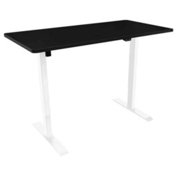 Dellonda Single Motor Height Adjustable Electric Sit & Stand Office Desk - Black - thumbnail 1