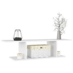 Berkfield Durable Wall Mounted Tv Cabinet White 103X30X26.5 Cm - thumbnail 3