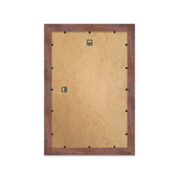 "6X6"" Walnut Picture Frame - 6X6"" Square Frame With 2X2"" Mount For 6X6""/2X2"" Pictures Luxurious Style Thin Edge, 1 Pack" - thumbnail 3