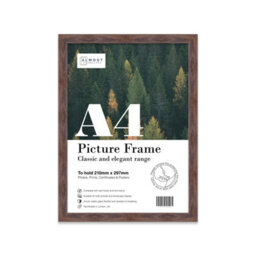 A4 Walnut Picture Frame Fits A4 (21 X 29.7Cm - 8.3 X 11.7In) Poster, Photo, Artwork, Or Print. - thumbnail 1