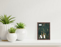 A4 Walnut Picture Frame Fits A4 (21 X 29.7Cm - 8.3 X 11.7In) Poster, Photo, Artwork, Or Print. - thumbnail 4