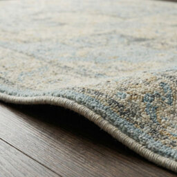Livabliss Avellino-Vintage Beige Blue Grey Traditional Boho High Pile Living Dining Bedroom Rug 200 X 280 Cm Easy Care, Non Shedding - thumbnail 3