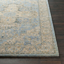 Livabliss Avellino-Vintage Beige Blue Grey Traditional Boho High Pile Living Dining Bedroom Rug 200 X 280 Cm Easy Care, Non Shedding - thumbnail 5