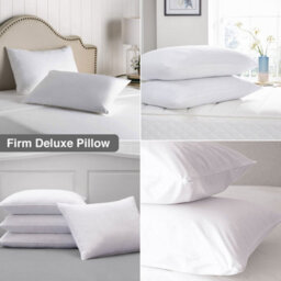 Ameha Firm Deluxe 2 Pair Filled Pillows Hotel Quality  Anti Allergic Pack Of 4 Pillows - thumbnail 2