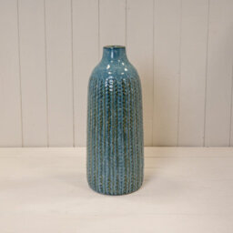 Four Candle Satchville Blue Ceramic Vase Tall - thumbnail 1