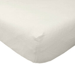 Homescapes Cream Brushed Cotton Fitted Sheet 100% Cotton Luxury Flannelette, King