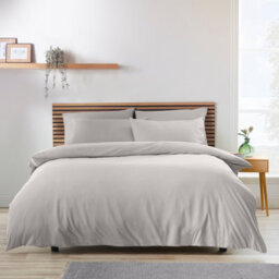 Catherine Lansfield So Soft Non-Iron King Duvet Cover Set With Pillowcases Grey