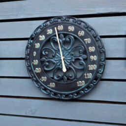 St Helens Home & Garden Vintage 33Cm Open Faced Outdoor / Indoor Wall Thermometer - thumbnail 4