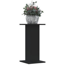 Walplus Plant Stands 2 Pcs Black 30X30X60 Cm Engineered Wood - thumbnail 1