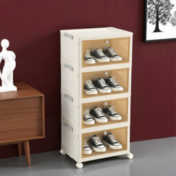 Living And Home White, Four-Layer Foldable, 39Cm W X 28Cm D X 83Cm H - thumbnail 2