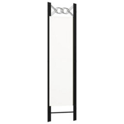 Room Divider Folding Screen 3-Panel White Wood 120X180 Cm - thumbnail 3