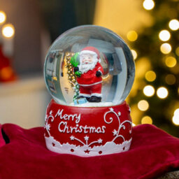 The Christmas Workshop 70939 Musical Snow Globe With Traditional Santa Claus Design - thumbnail 4