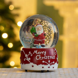 The Christmas Workshop 70939 Musical Snow Globe With Traditional Santa Claus Design - thumbnail 5