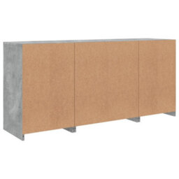 Vidaxl Sideboard With Led Lights Concrete Grey 142.5X37X67 Cm - thumbnail 8