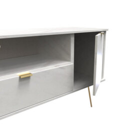 Fuji 2 Door 1 Drawer Wide Tv Unit In Marble (Ready Assembled) - thumbnail 6