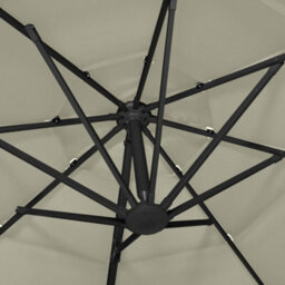 Berkfield 4-Tier Parasol With Aluminium Pole Sand 3X3 M - thumbnail 6