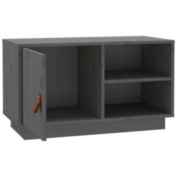 Berkfield Tv Cabinet Grey 70X34X40 Cm Solid Wood Pine - thumbnail 7