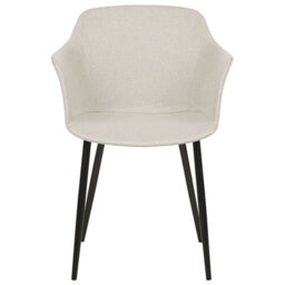 Beliani Set Of 2 Dining Chairs Elim Fabric Light Beige - thumbnail 5